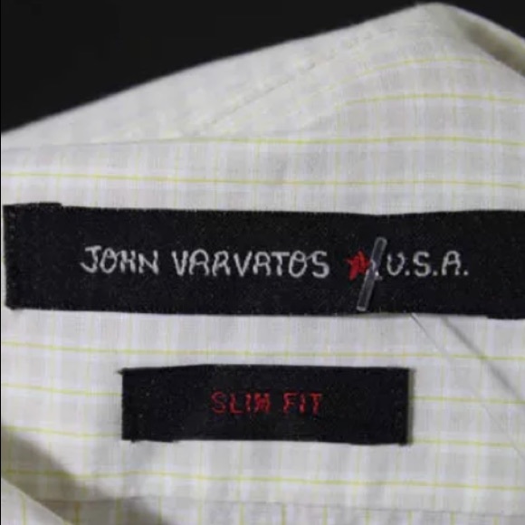 JOHN VARVATOS MENS SLIM FIT DRESS SHIRT SIZE 16 32 - Picture 5 of 8